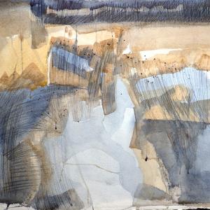Ruth McCabe. Iken Reed Beds. Watercolour.