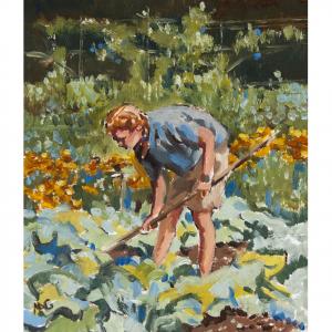 Mary Gundry - Digging on the Allotment